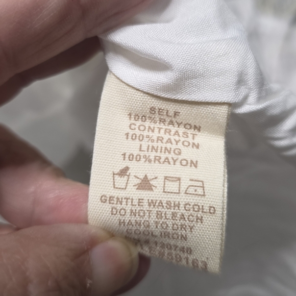 Mystree Blue and Cream Patterned Maxi Skirt Size Medium - Picture 5 of 7